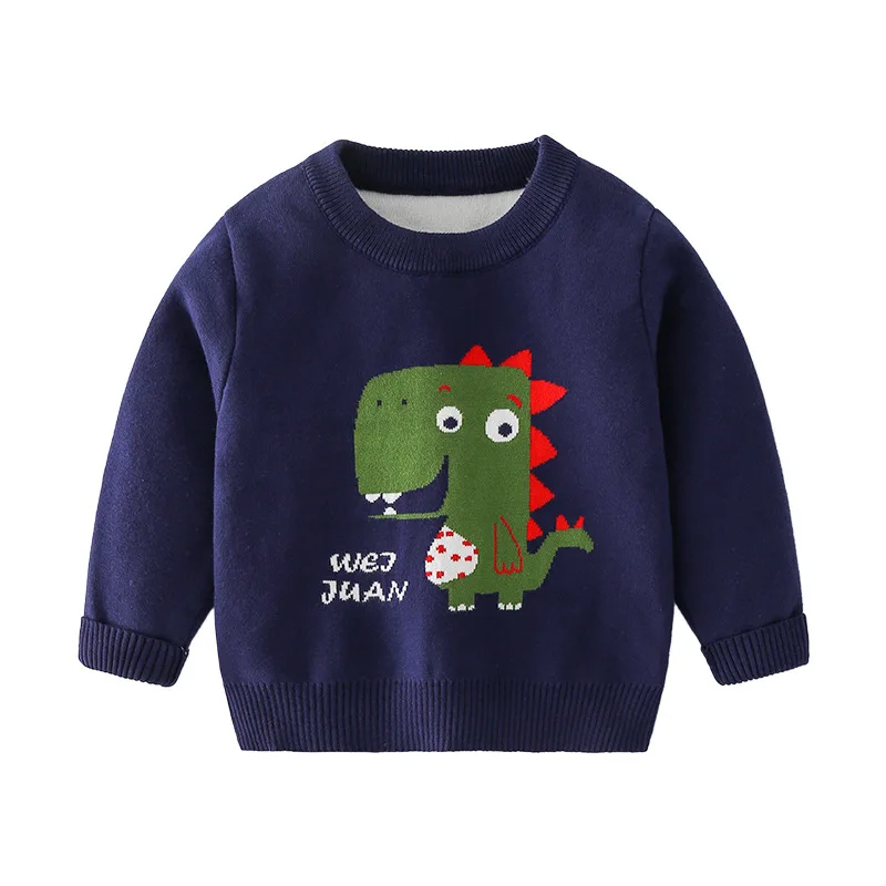 Jersey de punto Jacquard con dinosaurios para niño – Otoño Invierno - imagen 5