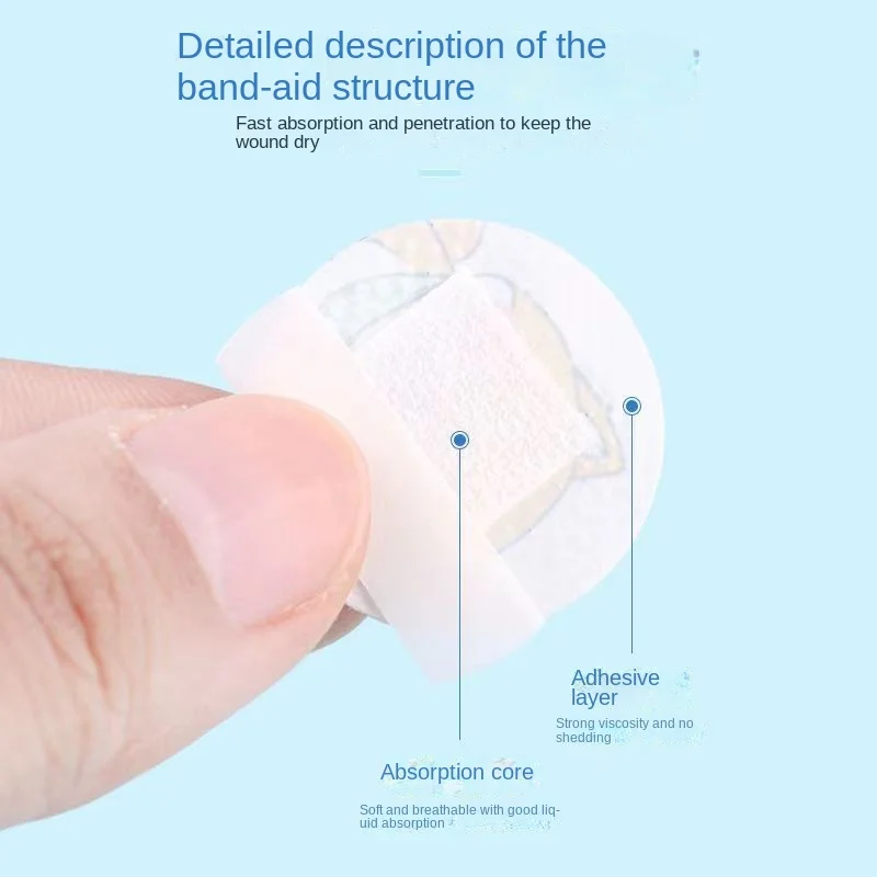 120pcs/set Kids Children Round Band Aid Vaccinum Syringe Injection Orifice Hole Patch Wound Plaster Waterproof Adhesive Bandages - imagen 5