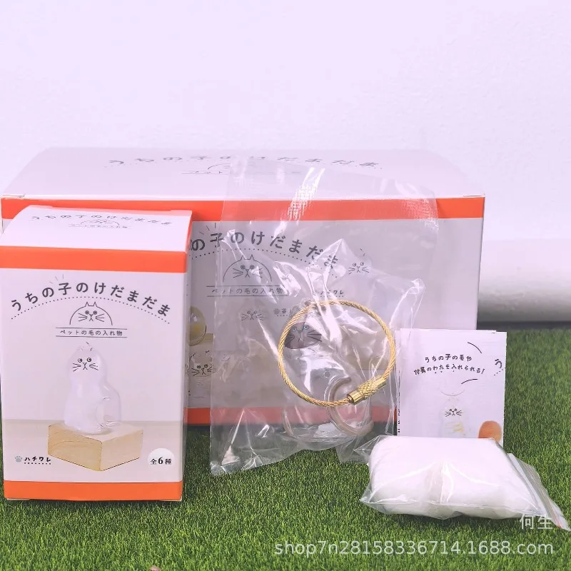 Caja ciega de gatos transparente de Japón, juguetes Kawaii, tarro de almacenamiento de pelo de gato, muñeca DIY, regalo, juguetes colgantes, decoración para coleccionar - imagen 2