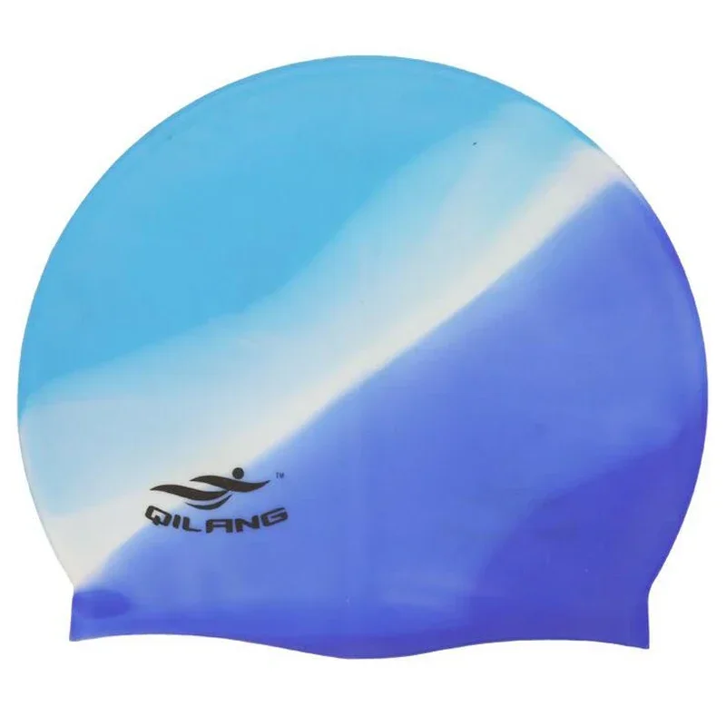 Gorros de natación de silicona impermeables para hombres y mujeres, gorro de piscina de alta elasticidad y Flexible para proteger los oídos, para adultos, niños, niñas y niños - imagen 5