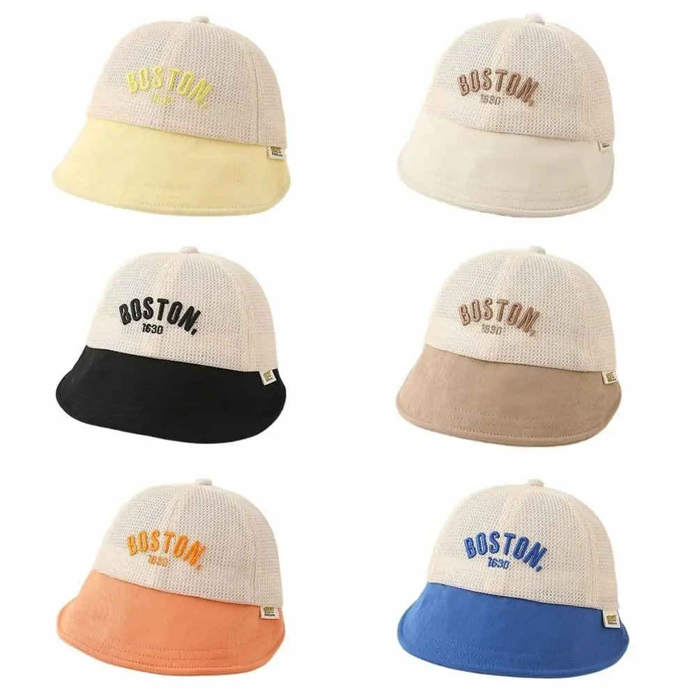 Gorra de béisbol con letras a la moda para bebé, protector solar hueco, sombrero para el sol para niños, secado rápido, Anti UV, sombrero con visera para exteriores, niños y niñas - imagen 5