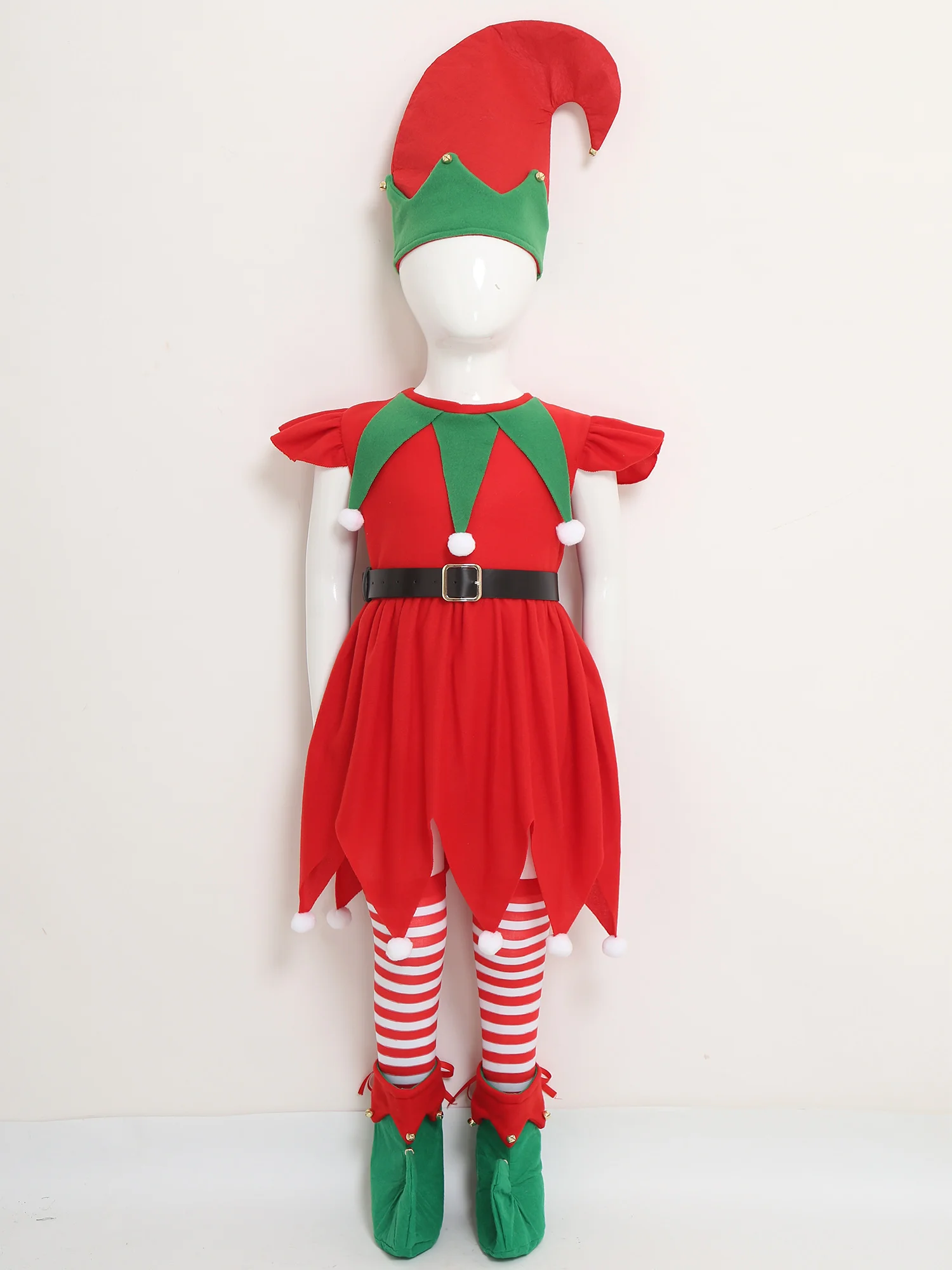 Disfraz de elfo navideño para niñas - Ayudante de Papá Noel - imagen 5