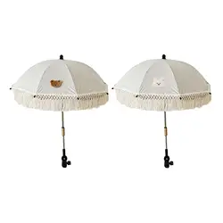 Parasol UV con pinza universal para cochecito – Protector solar verano