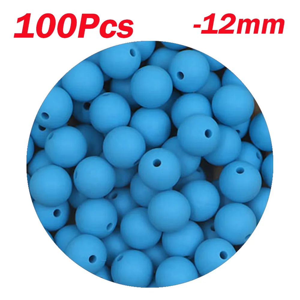 100pcs Aqua blue