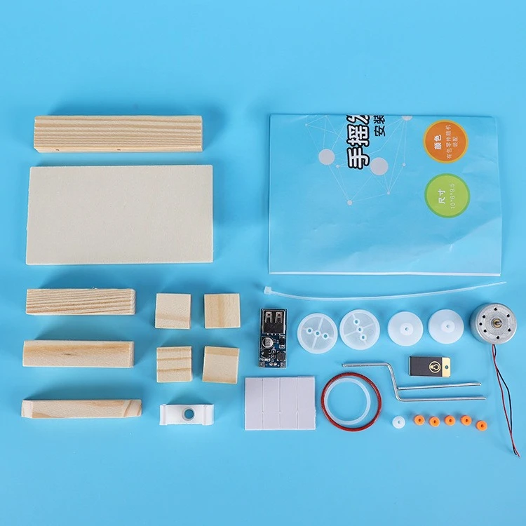 Kit de vapor DIY generación de energía a mano ciencia educativa montaje de madera juegos de construcción juguetes para niños experimento de física - imagen 3