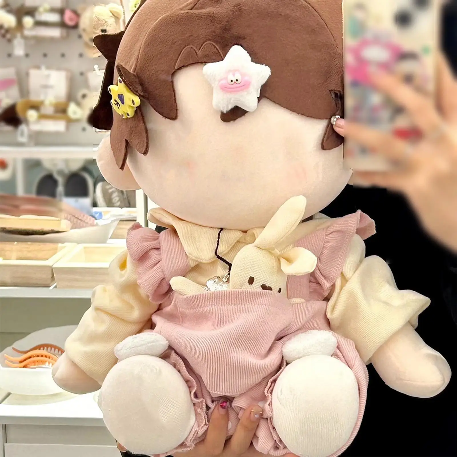 40cm Sitting Doll Clothes Girl Doll Clothes Costumes Girls Gift Soft Plush Dolls Outfit Doll Jumpsuit for Kids Age 5-7 8-10