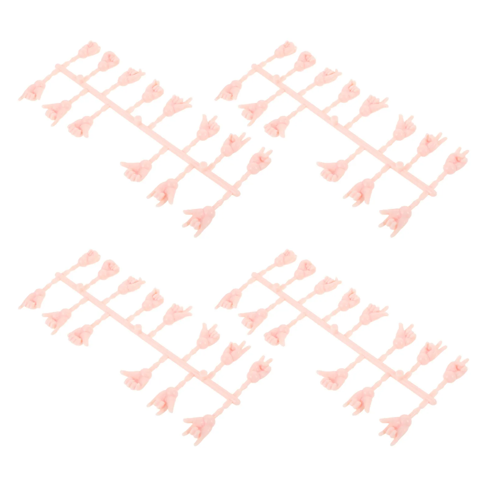 Juego de 4 manos falsas en miniatura de repuesto de 16Cm para manualidades, manos pequeñas realistas para hacer marionetas, proyectos de bricolaje - imagen 2