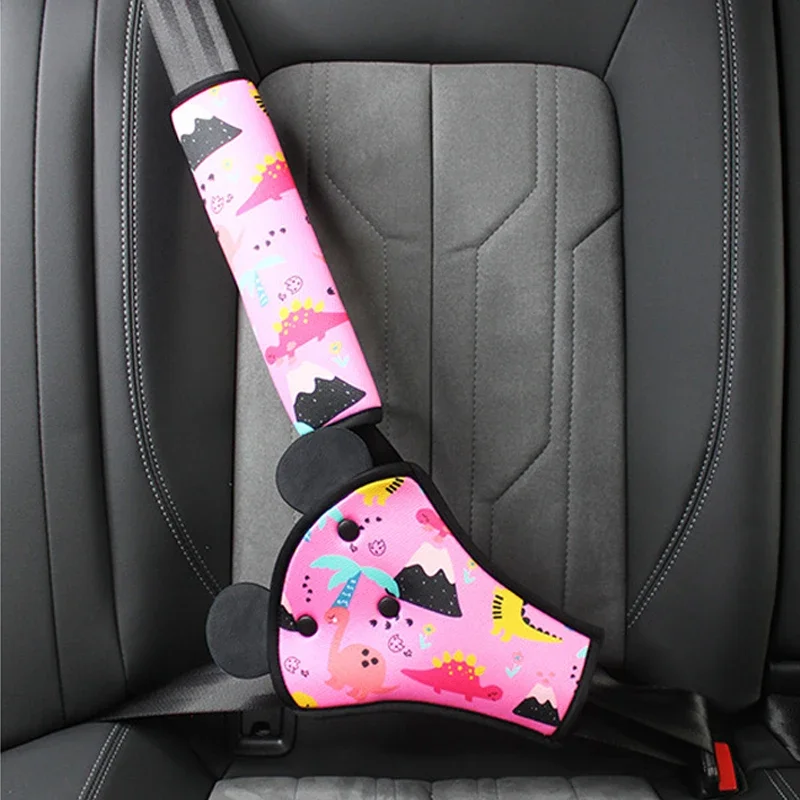 Protector de cinturón de seguridad para niños con almohadillas y funda