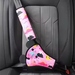 Protector de cinturón de seguridad para niños con almohadillas y funda