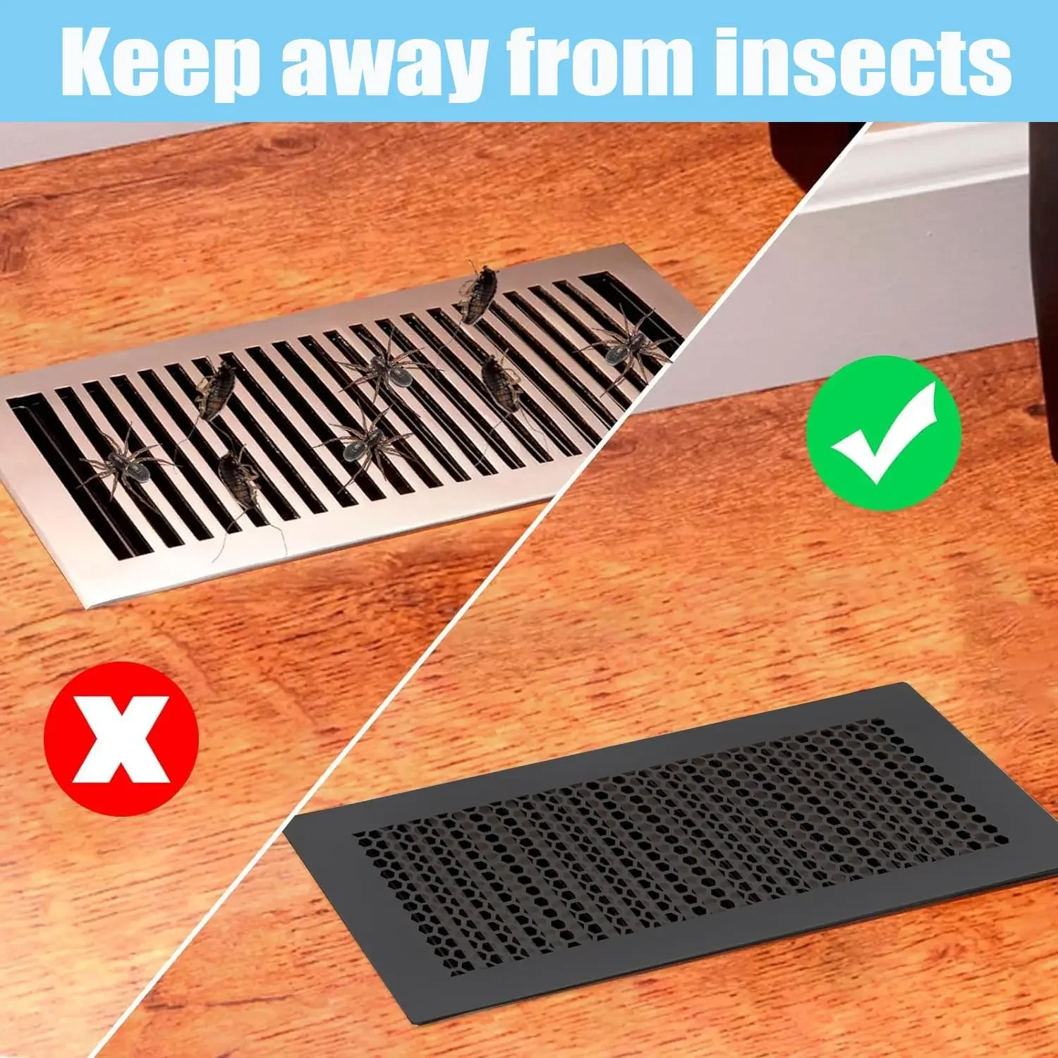 Cubierta de ventilación de silicona suave a prueba de bebés para pared del hogar/techo/registro de suelo cubierta Deflectora de ventilación de aire de suelo a prueba de niños - imagen 5