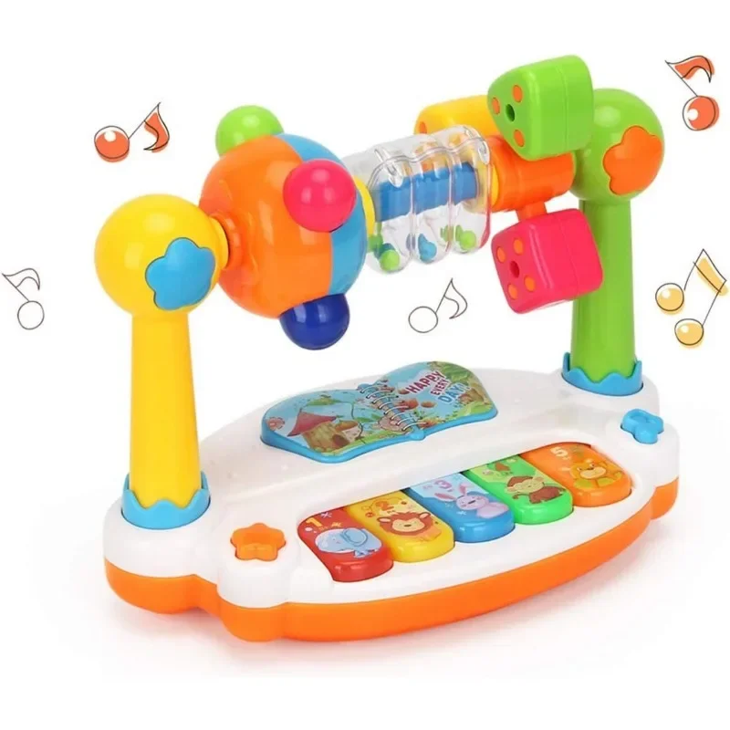 Piano infantil musical con luces LED – Sonido suave para niños - imagen 5