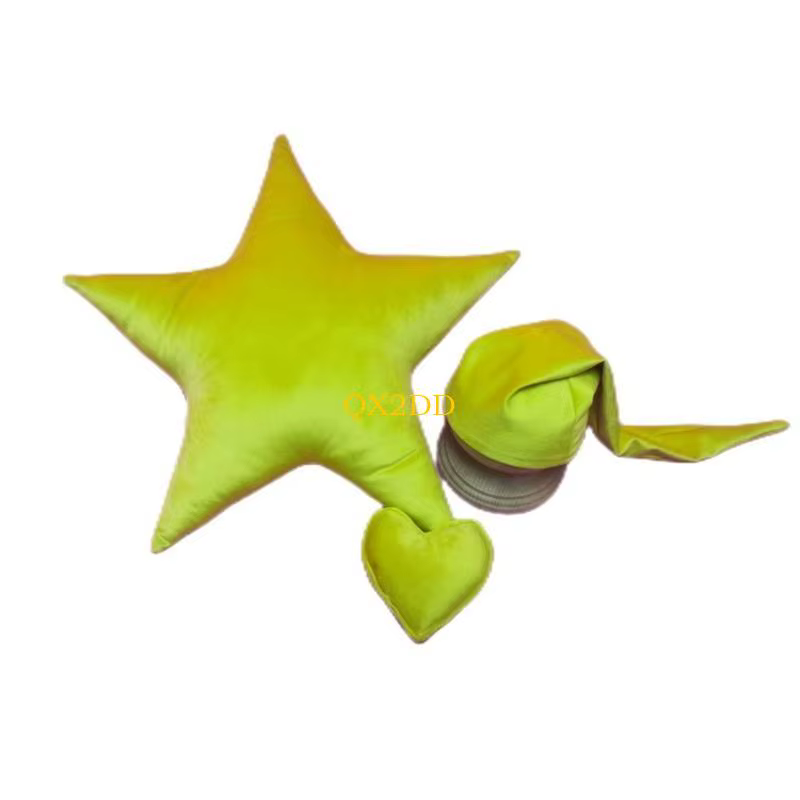 QX2D Set fotografía recién nacido con almohada estrella y sombrero - imagen 4