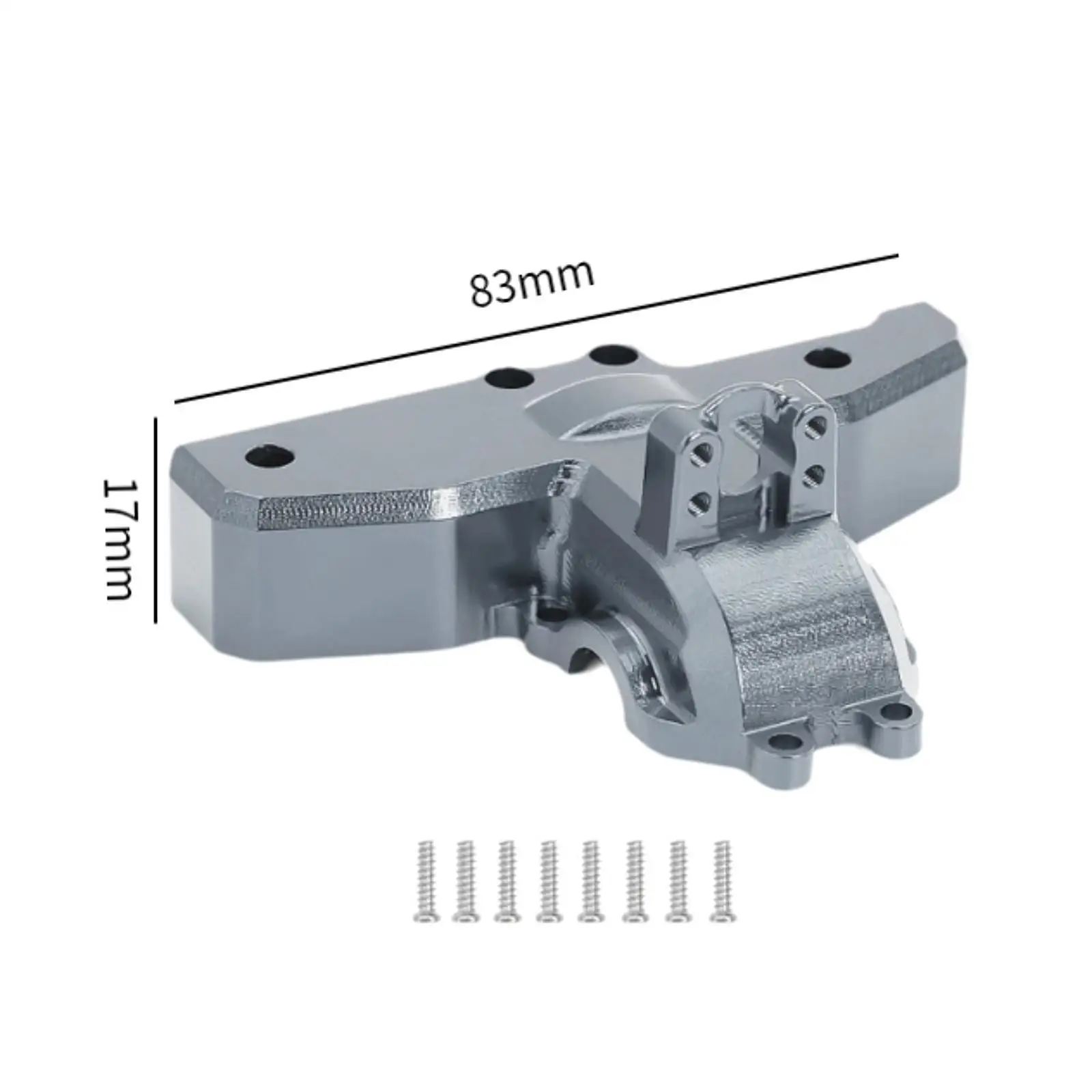1/14 RC Car Gearbox Cover Differential Case Cover Modification Sturdy Aluminum Alloy RC Car Part for 14210 14209 Vehicles DIY