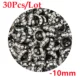 30pcs Black clear
