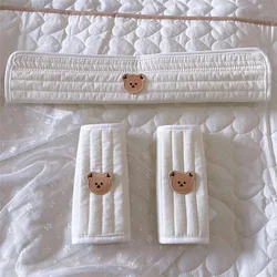Babero cubrehombros de algodón para cochecito – Protecto antimordida para recién nacido
