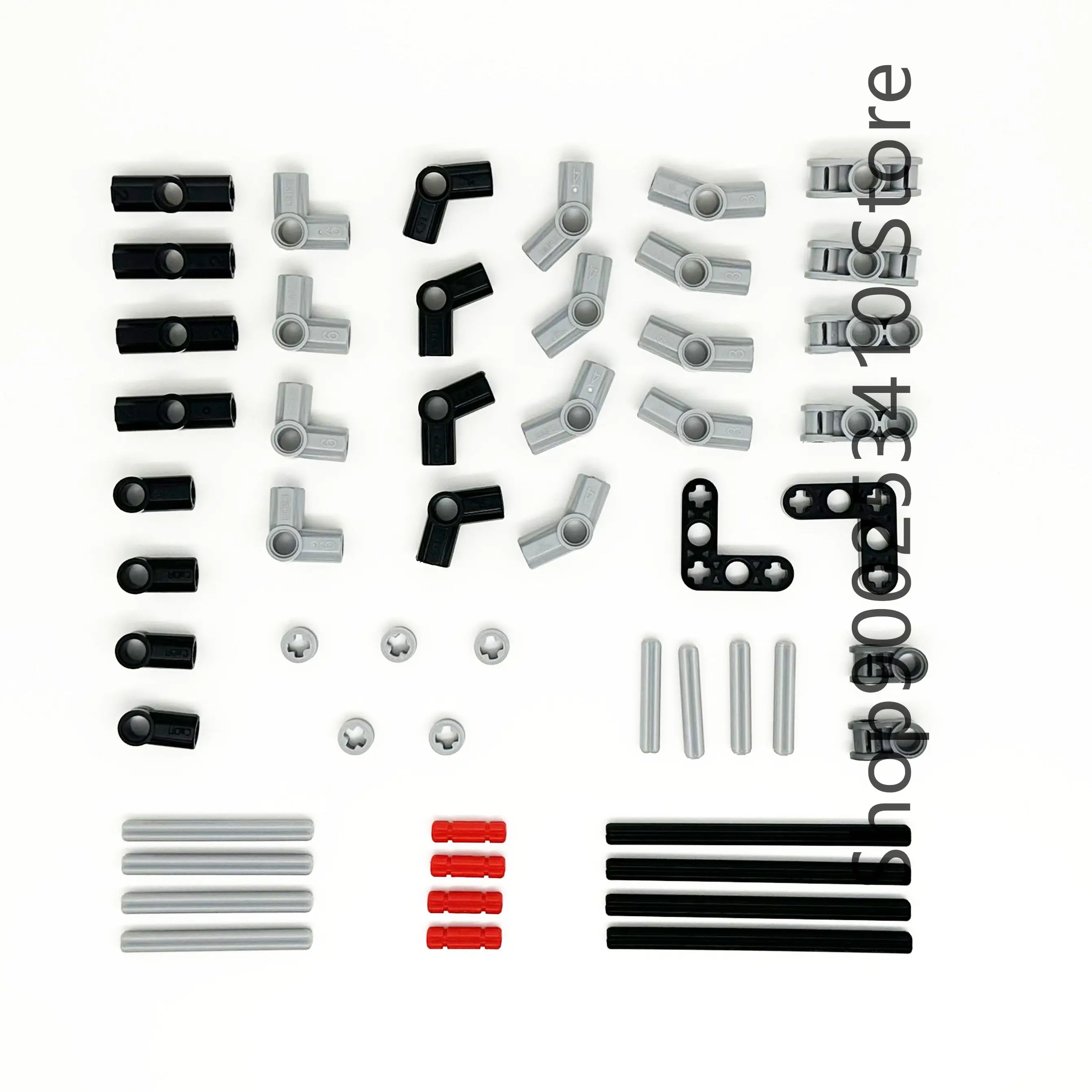 Piezas de alta tecnología, juego de pasadores de ejes cruzados de engranaje, MOC Friends, bloques de construcción, accesorio mecánico DIY, juego de juguetes Compatible con automóviles a granel - imagen 2