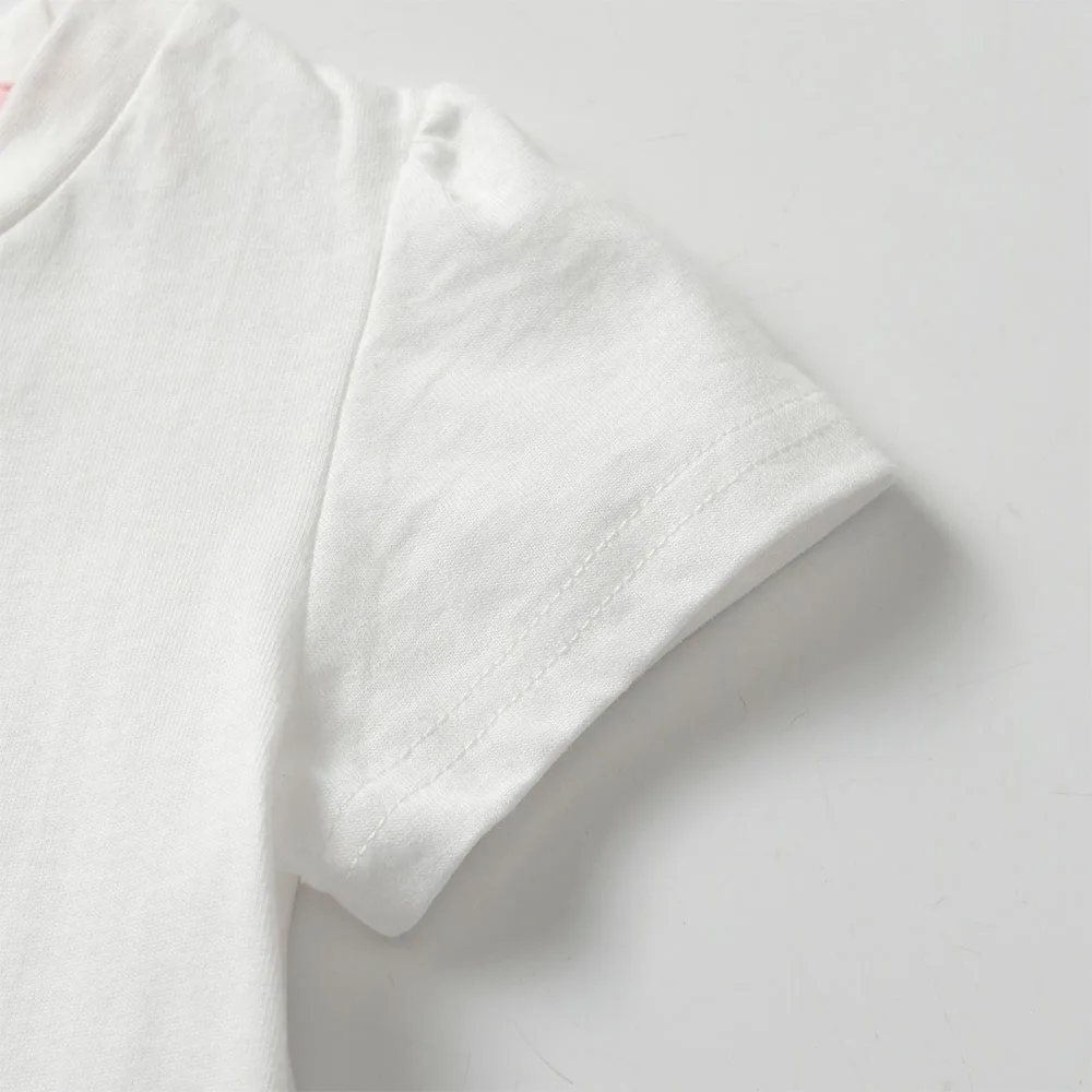Camiseta manga corta algodón para niños con estampado princesa sirena - imagen 4