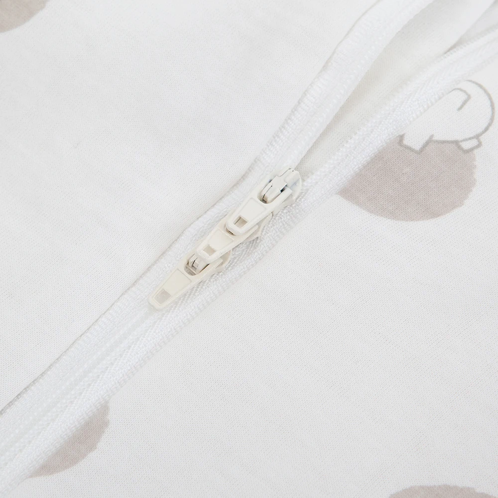 Saco de dormir para niños de 0 a 4 años, sacos de dormir finos de algodón suave para otoño, mono con estampado de elefante gris, pijamas para niños - imagen 5