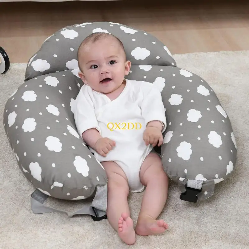 QX2D almohada de lactancia extraíble y lavable para mamá con funda - imagen 4