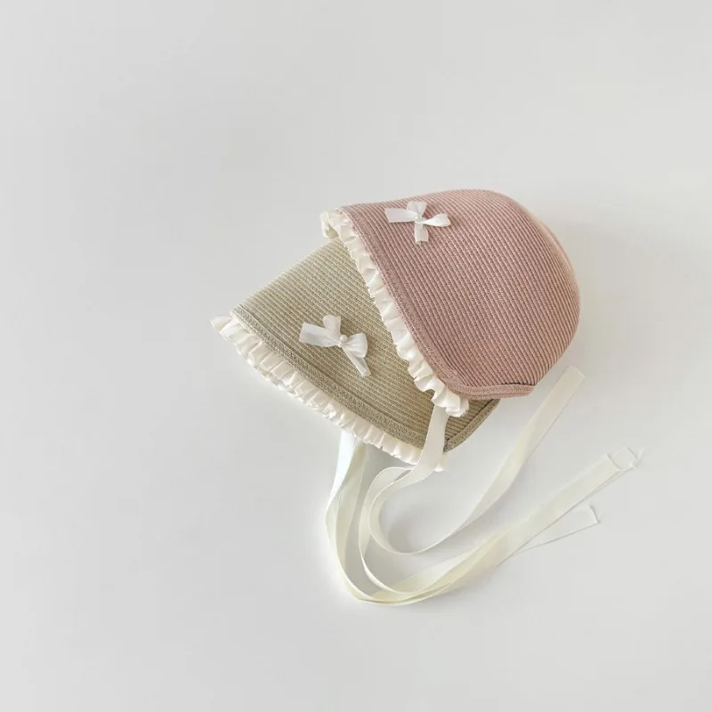 Sombrero de paja estilo Panamá para niña - Set con sombrilla de encaje - imagen 4