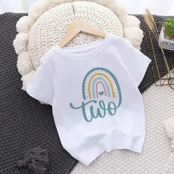 Camiseta arcoíris para niña – Ideal para su cumpleaños