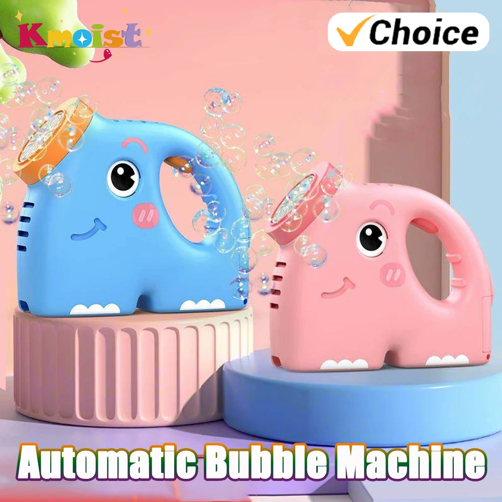 Máquina burbujas automática caballito de mar dibujos animados niños
