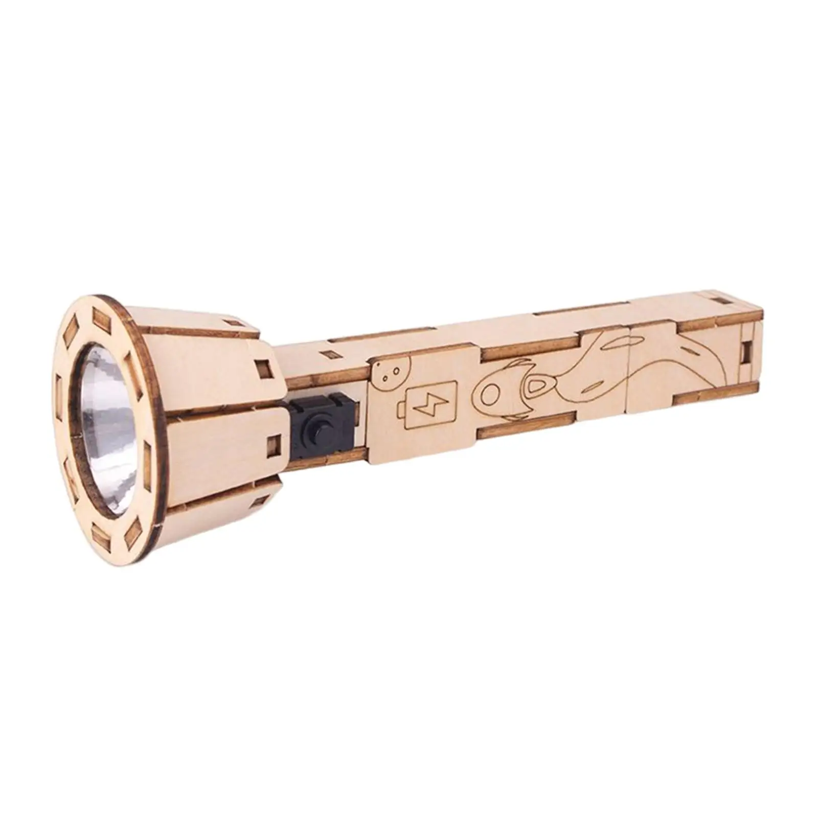 DIY linterna de madera modelo DIY linterna rompecabezas conjunto vástago juguetes DIY de madera - imagen 4