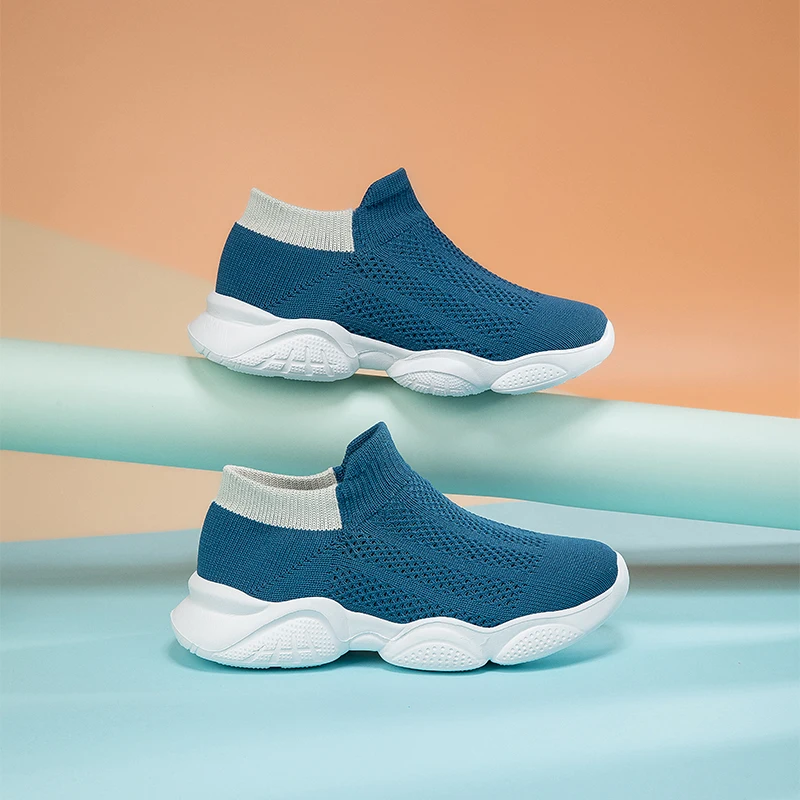 2025 Venta caliente de zapatillas de deporte para niños, zapatos deportivos de cuero de moda para niños, zapatos de malla transpirables, zapatos casuales para caminar al aire libre - imagen 2