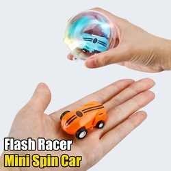 Mini Spin Car Flash Racer 360 Stunt Rotation Flip Racers con luz de alta velocidad coche modelo de carreras juguete para niños regalos
