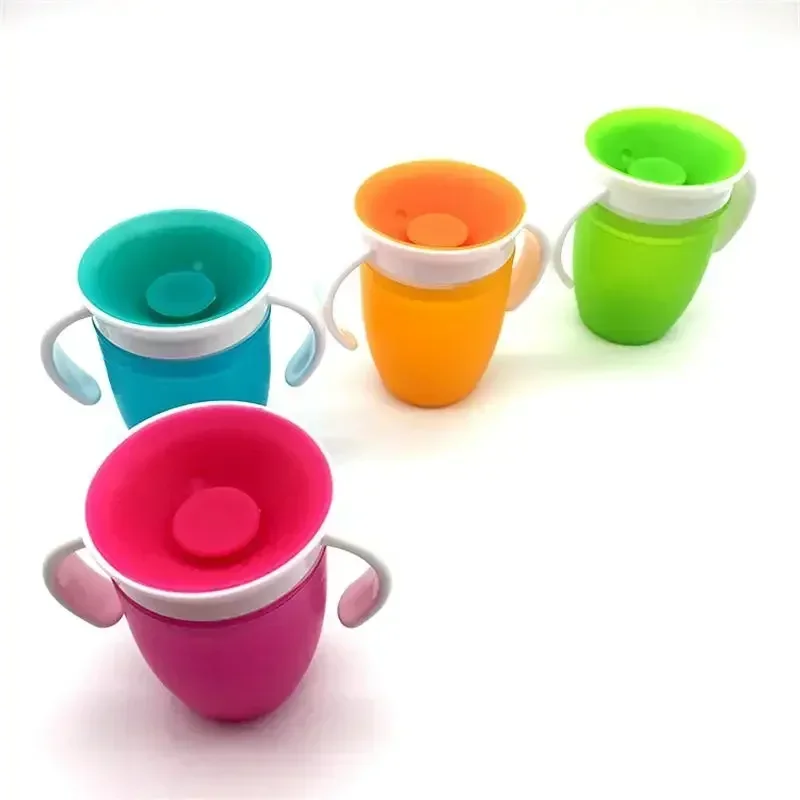Vaso aprendizaje de silicona para bebé – Antiderrames y fácil de usar - imagen 4