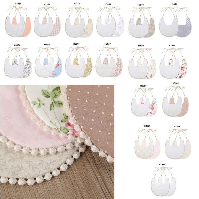 M76C babero para niña, paños para eructar infantil, babero algodón para niño, toalla Floral para chico, alimentación cena, - imagen 4