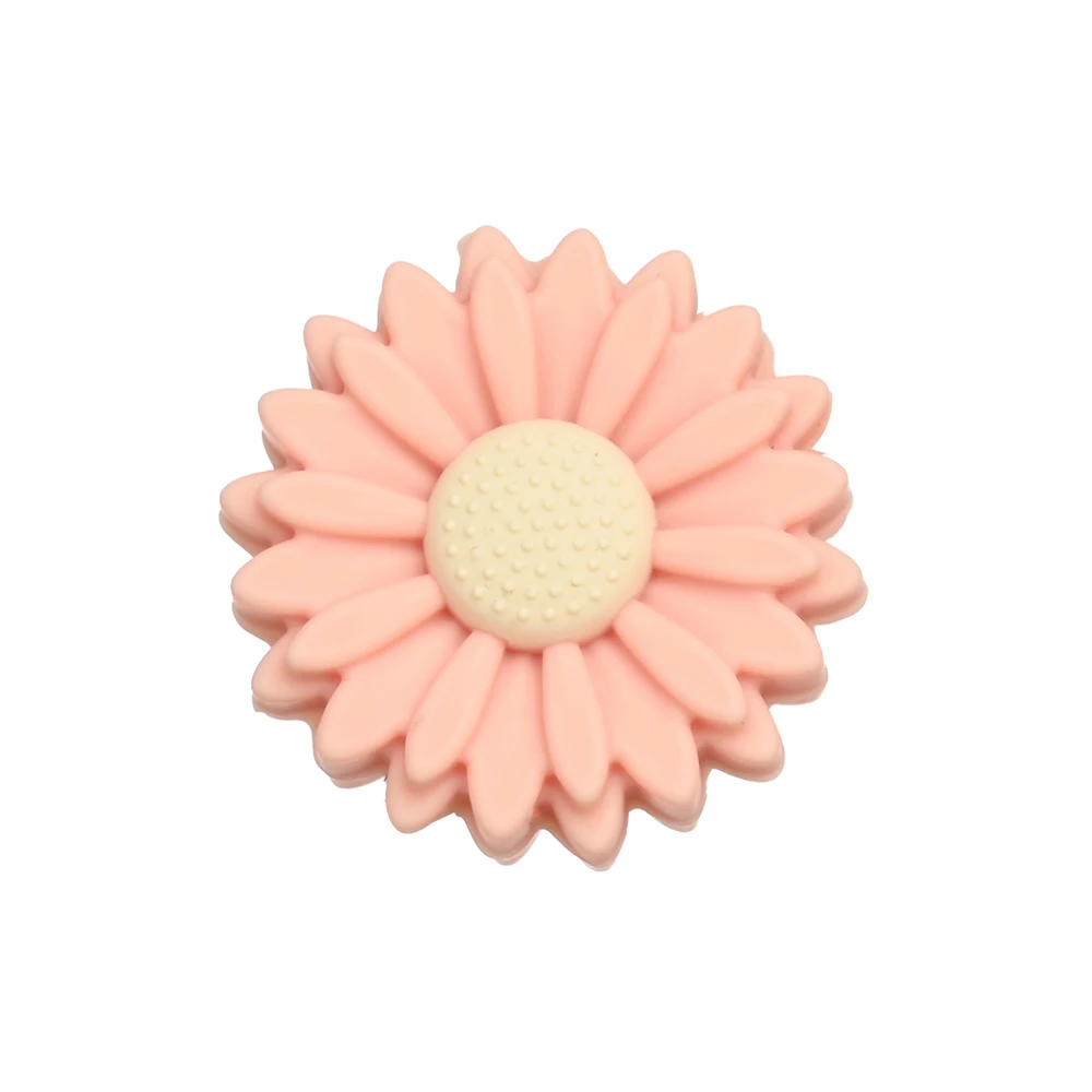 Clip para chupete de silicona floral
