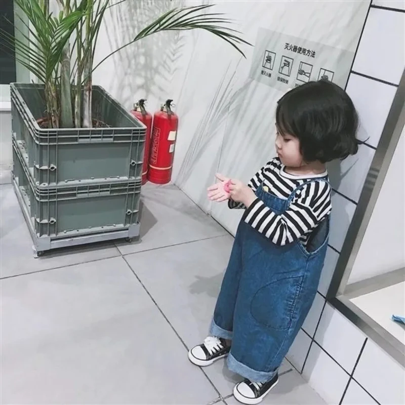 Mono vaquero de pierna ancha para niños – verano y otoño - imagen 3