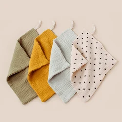 Toalla de algodon puro para bebe - Muselina de cuatro capas 23x23 cm