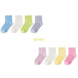 QX2D Calcetines tobillo ventilados para niño – Refuerzo talón y punta