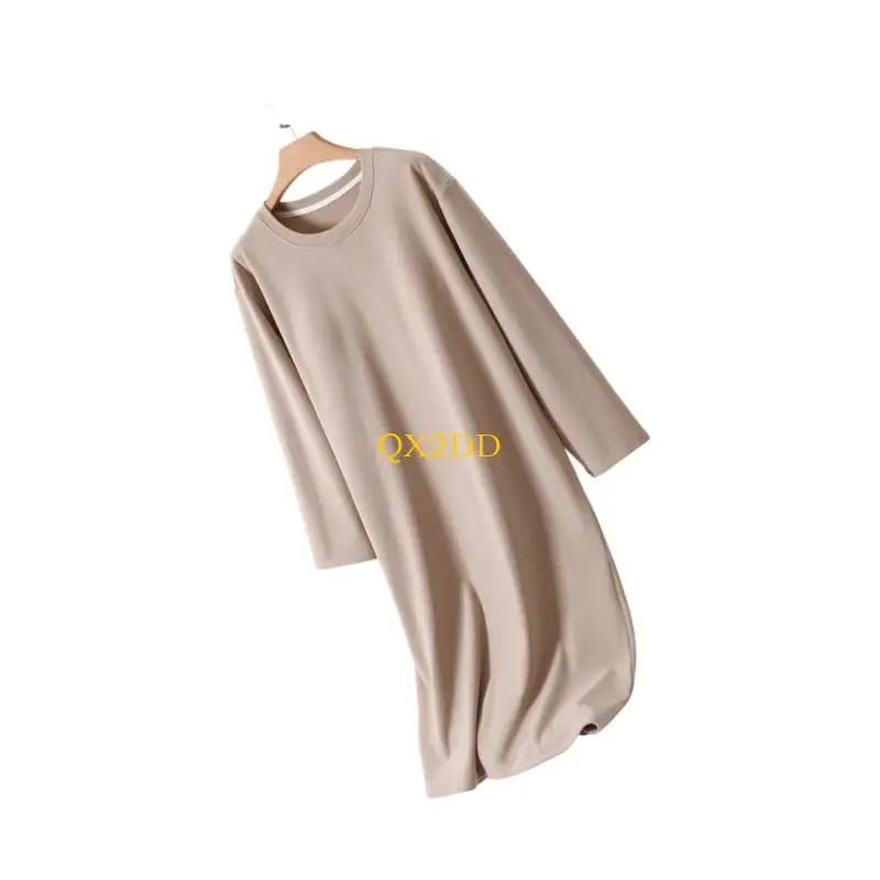 Ropa dormir elástica suave terciopelo QX2D para mujeres embarazadas ropa dormir cómoda invierno - imagen 3