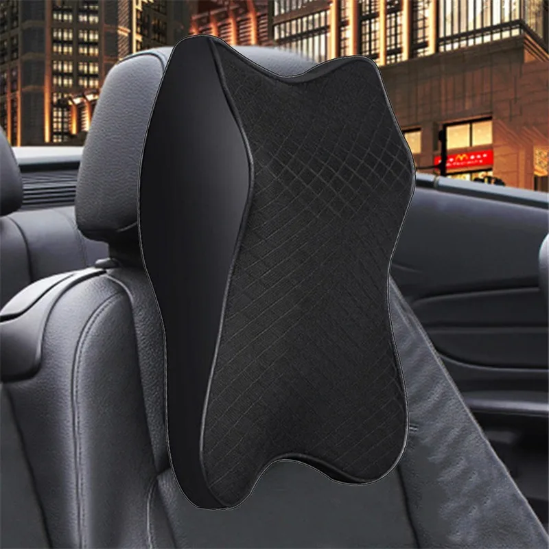 Cojín para el cuello del coche, almohada para el cuello del asiento del coche, cojín para reposacabezas para el cuello, alivio del dolor de espalda, almohada de soporte Lumbar para la silla de oficina del coche - imagen 4