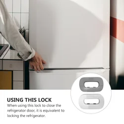2 uds. Cierres de seguridad para bebés de doble botón de 3.2 cm de ancho para puertas de refrigerador, congelador y armarios