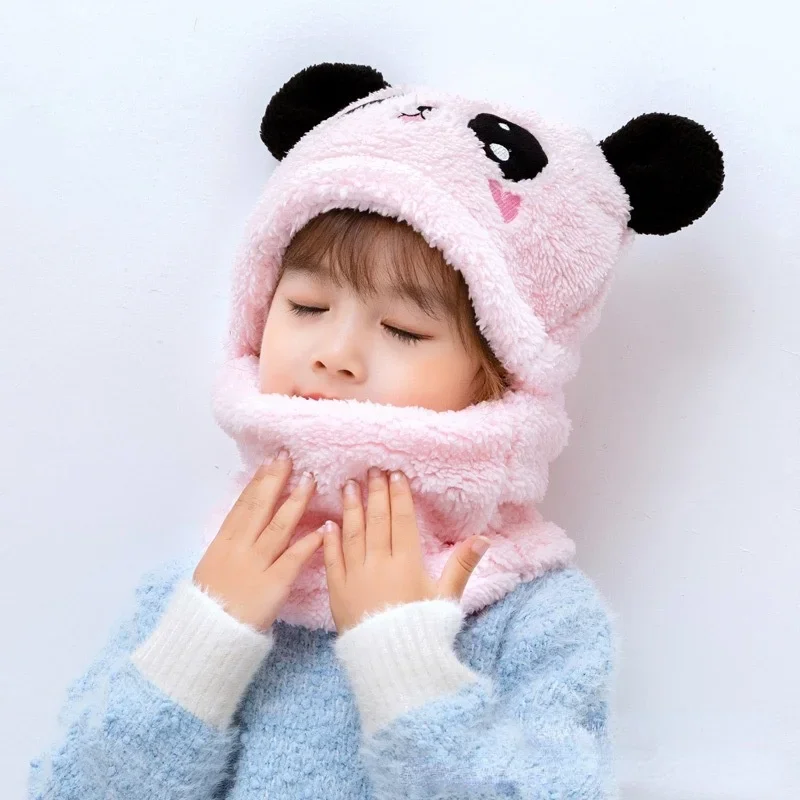 Gorro de invierno de lana para niños con dibujos - imagen 3