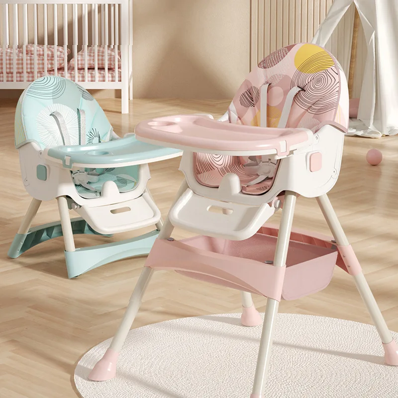 Silla de comedor para bebé, Pedal mejorado, silla de comedor para niños, cómoda silla de mesa de comedor para comer al bebé
