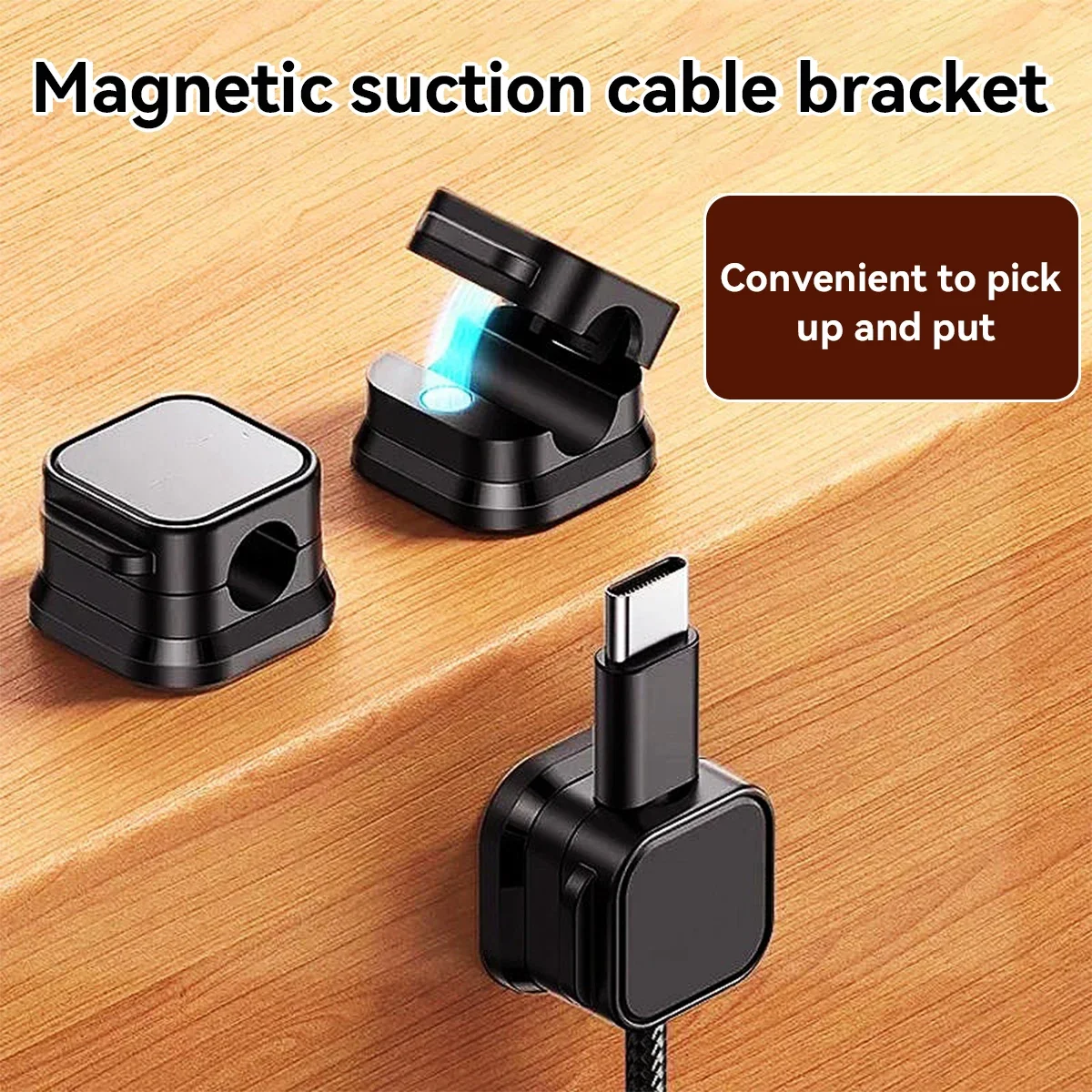Organizador de cables magnético autoadhesivo para casa - imagen 5
