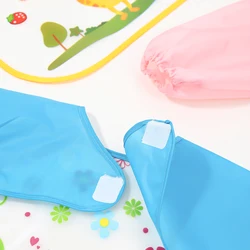 Babero impermeable manga larga para bebé – Diseño divertido