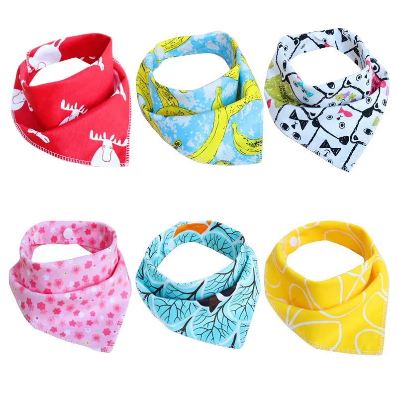 Babero de algodón suave para bebé, Baberos coloridos para niño pequeño, toallas para Saliva, bufanda, delantal para comidas de bebé, productos de accesorios de ropa, 1 ud. - imagen 3