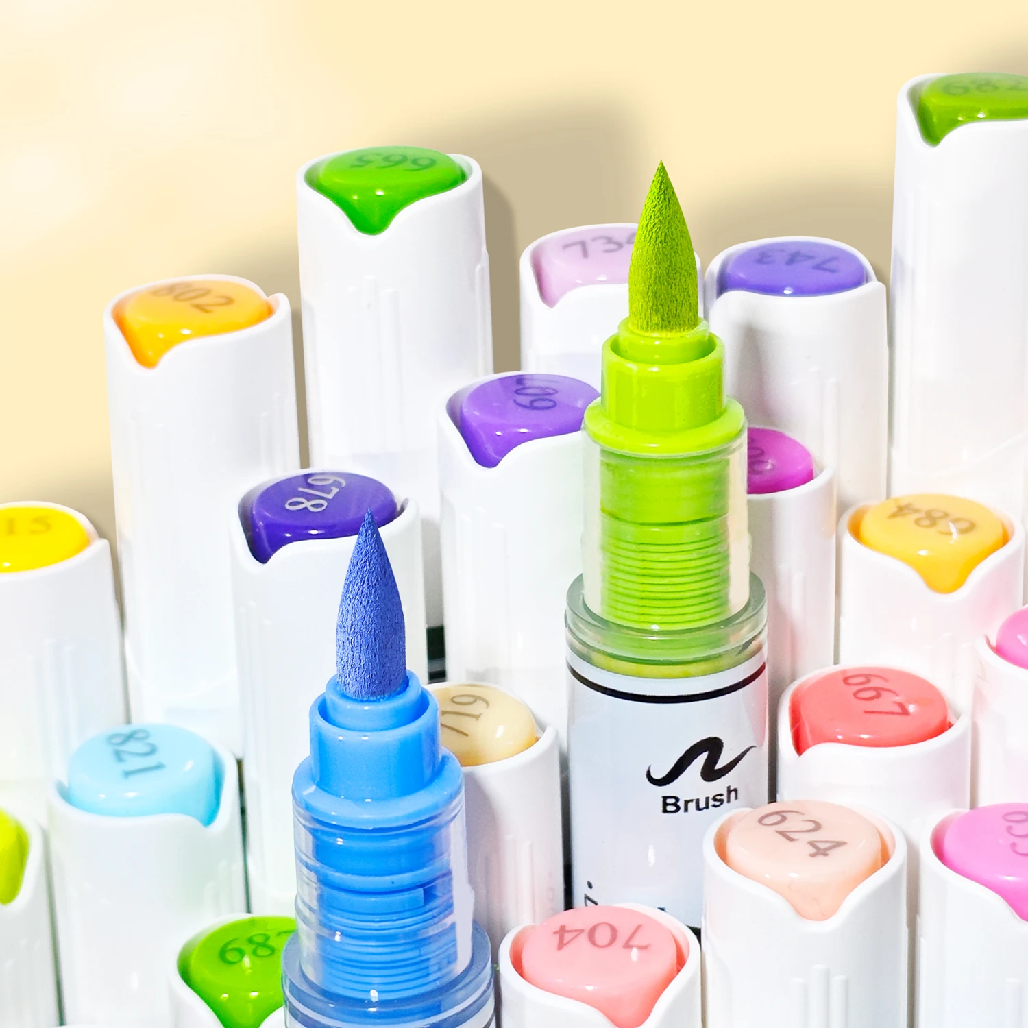 Marqueurs acryliques à double pointe, stylo de peinture, marqueurs d'art pour documents touristiques, pointe pour touristes, peinture rupestre, pierre et céramique, 60 couleurs, 120/168 couleurs - imagen 3