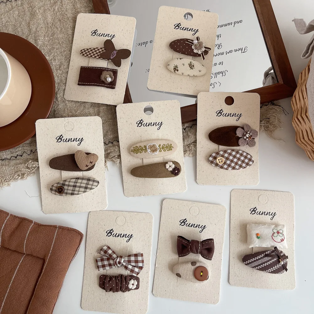 Pinzas lazo cabello para niños y niñas - Diseño corazón amor - imagen 2