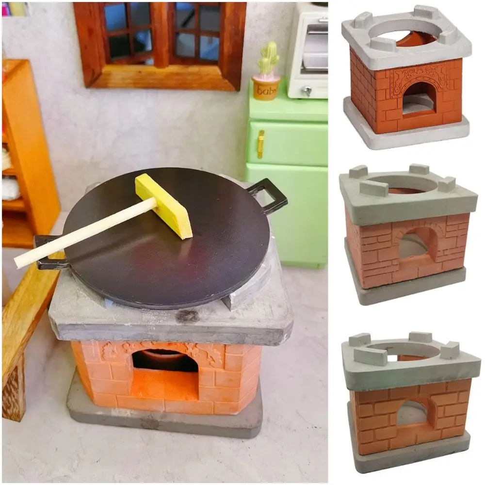 Mini juego de cocina de simulación completa, accesorios decorativos para mesa de cocina, juguetes de cocina reales, muebles para casa de muñecas, manija, tapa de sartén - imagen 3