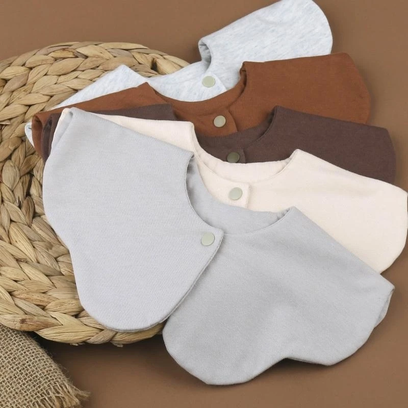 Baberos algodón M76C para bebé, toalla Saliva muy absorbente, paño para eructo para recién nacido, regalo ducha, y - imagen 2