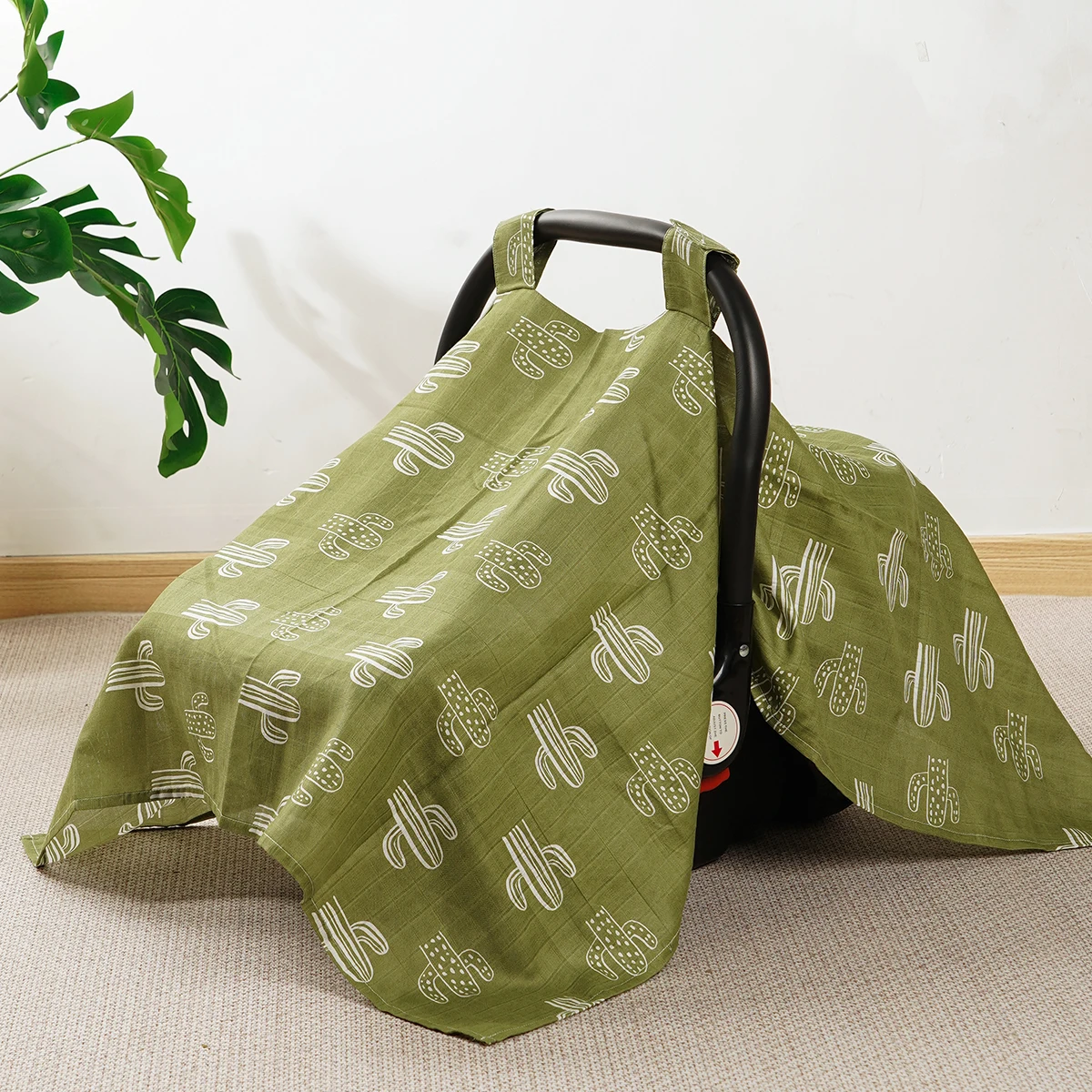 Funda para silla de coche Happyflute – Muselina de bambú transpirable