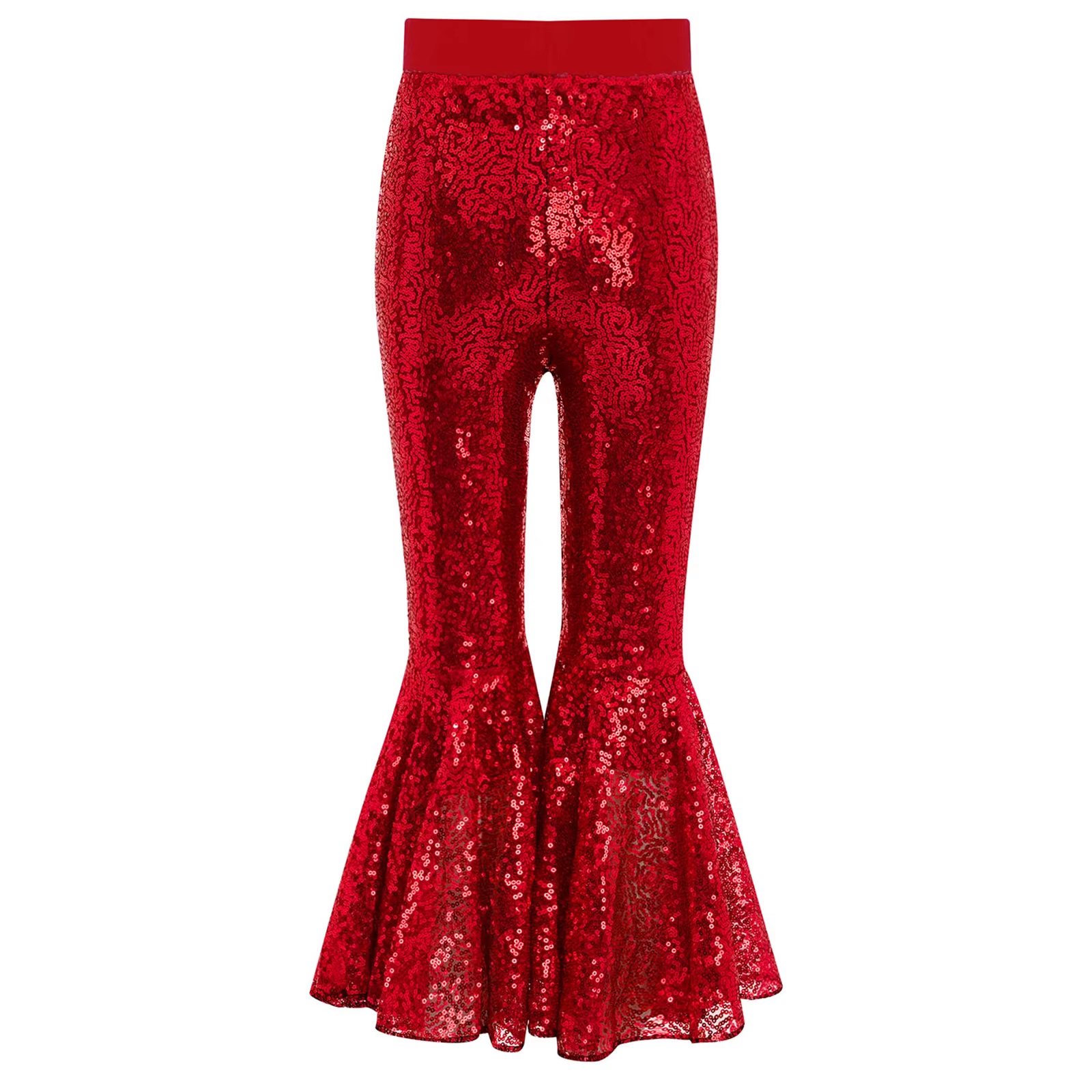 Pantalones acampanados de baile jazz con lentejuelas para adolescentes - imagen 3