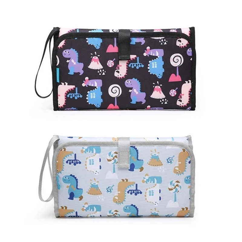 M76C cambiador portátil para bebé, alfombrilla para cambiar pañales, artículos esenciales para recién nacidos, estación con